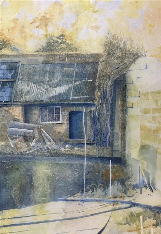Clinton E A Lewis, watercolour, View of a country church, signed and dated 31, 20 x 33cm